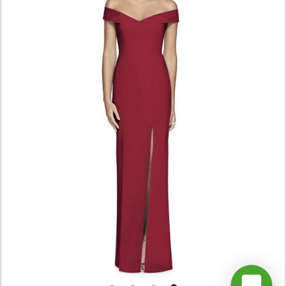 Red bridesmaid dress